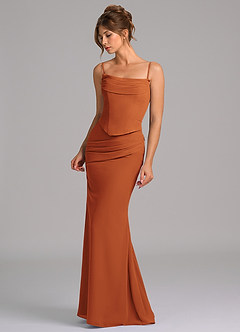 Azazie Sorrel Suknie dla druhen Syrena Gorset Szyfon Do ziemi Sukienka image6