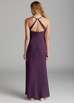 Azazie Becca Junior Robe Sirène en Mousseline de soie Prune image4