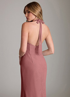 Azazie Valerie Bridesmaid Dresses Amethyst Mermaid Pleated Chiffon Dress image6