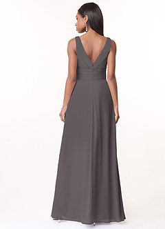 Azazie Julianna Bridesmaid Dresses A-Line Chiffon Floor-Length Dress image3