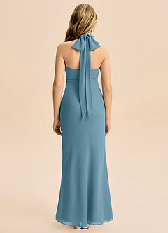 Azazie Velli Junior Klä av Sjöjungfru i Chiffong Hög hals image2