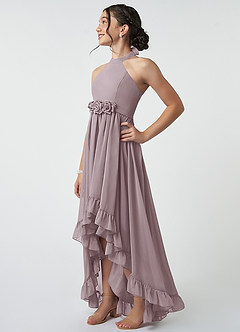 Azazie Hermione Junior Dusk A-Line Chiffon Dress image4