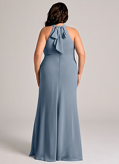 Azazie Doretta Bridesmaid Dresses Twilight Mermaid Pleated Chiffon Dress image7
