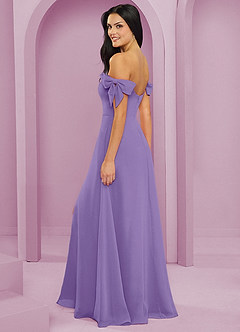 Barbie ♥ Azazie Bridesmaid Dresses Tahiti A-Line Off the Shoulder Chiffon Convertible Dress image6