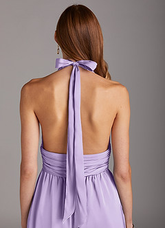 Azazie Oli Brautjungfernkleider Plissee Stretch-Satin Overall/Jumpsuit Flieder image5