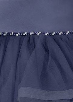 Azazie Sofia Flower Girl Dresses Stormy A-Line Beaded Tulle Dress image4