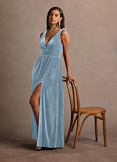 Katniss Powder Blue Rose Gown image2