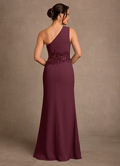 Azazie Kathie Mother of the Bride Dresses Cabernet Mermaid Lace Chiffon Dress image2