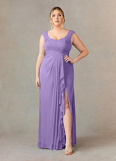 Azazie Edelin Mother of the Bride Dresses Tahiti A-Line Sweetheart Neckline Pleated Mesh Dress image8