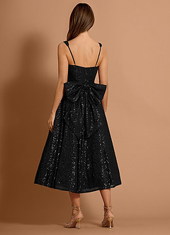 Romina Black Midi Dress image2