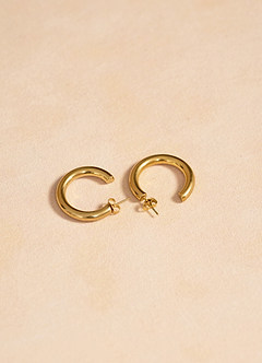 front 20mm Waterproof Hoop Earrings