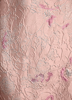 Azazie Margerie vestidos de madre de la novia Vestido de Jacquard Coral de Jacquard Floral de Corte en A con Hombro unilateral image6