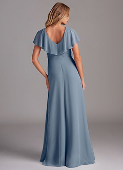 Azazie Lainey Bridesmaid Dresses Twilight A-Line with Pockets Chiffon Dress image7