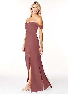 Azazie Joretta Bridesmaid Dresses Amethyst A-Line Sweetheart Neckline Chiffon Convertible Dress image4