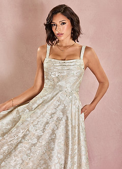 Vestido Crema Francesa Largo Amy image4