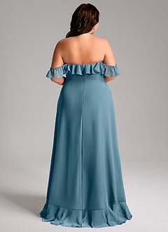 Azazie Lyra Bridesmaid Dresses Bermuda A-Line Chiffon Convertible Dress image12