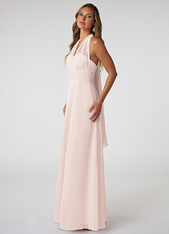 Azazie Fifi Abiti da Damigella Abito Convertibile A-Line in Chiffon Senza Cinturino Petalo Di Rosa image5