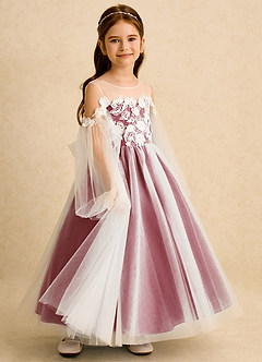 Azazie Zimi Flower Girl Klänningar Klänning Balklänning i Tyll Sweetheart halsringning image6