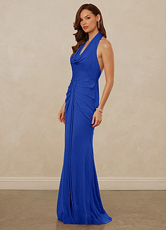 Christian Siriano Bridal for Azazie 1018 Final Sale Cabernet Sheath Pleated Mesh Dress image7