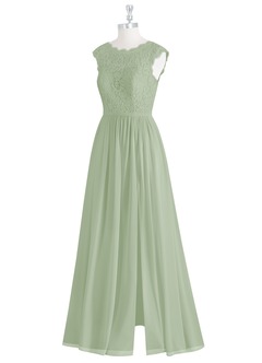 Azazie Arden Bridesmaid Dresses A-Line Chiffon Floor-Length Dress with Pockets image8