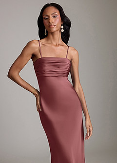 Azazie Saylor Brudtärnklänningar Klä av Sjöjungfru i Stretch Satin Axelbandslös Ametist image3