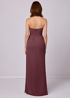 Barbie ♥ Azazie Bridesmaid Dresses Sangria Sheath Strapless Chiffon Convertible Dress image5