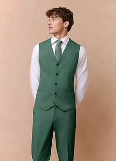 front James Eucalyptus Structured Stretch Suit Vest