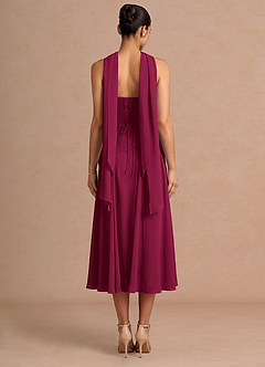 Midi jurk Gabriela Merlot image2