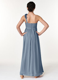 Azazie Flower Junior Twilight A-Line Pleated Chiffon Dress image2