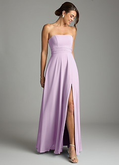 Azazie Tamira Suknie dla druhen Linia A Pofałdowany Szyfon Do ziemi Sukienka image2