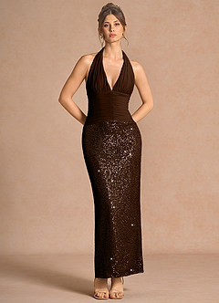 Alessia Bronze Black Maxi Dress image4