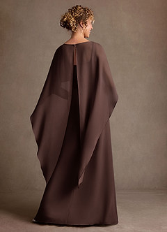 Azazie Marilla Suknie dla Matki Panny Młodej Linia A Pofałdowany Szyfon Długość podłogi Sukienka image3