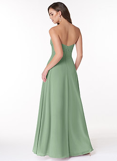 Azazie Arabella Allure At-home Try On Dresses Desert Rose A-Line Sweetheart Neckline Chiffon Convertible Dress image2