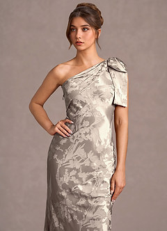 Vestido Platino Largo Queniva image5