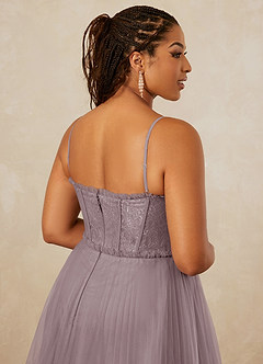 Christian Siriano Bridal for Azazie 1015 Bridesmaid Dresses Pleated Tulle and Chantilly Lace A-line Dress image13