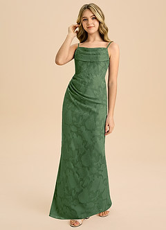 Azazie Mai Junior Klä av Tubklänning i Blommig Utbrändhet Plisserad image6