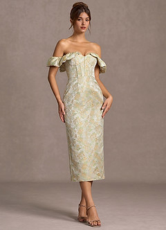 Vestido Verde Multi Midi Calista image4