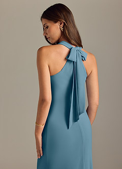 Azazie Doretta Bridesmaid Dresses Bermuda Mermaid Pleated Chiffon Dress image2