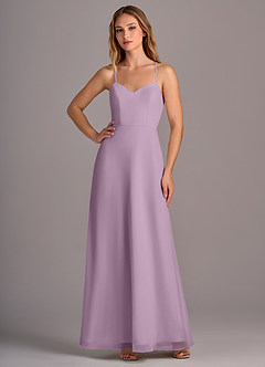 Azazie Mei Brautjungfernkleider A-Linie Chiffon Kleid Blauregen image3