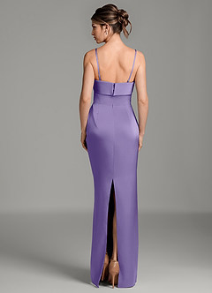 Azazie Phoenyx Bridesmaid Dresses Tahiti Sheath Strapless Stretch Satin Dress image2