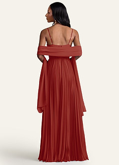 front Azazie Scialle In Chiffon Irlandese In Colori Coordinati