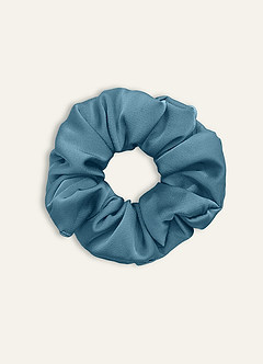 front Matching Color Bridesmaid Stretch Satin Over Size Scrunchies 3Pack