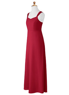 Azazie Denice Junior Scarlet A-Line Chiffon Dress image10