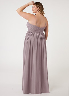 Azazie Alia Bridesmaid Dresses Dusk A-Line Pleated Chiffon Dress image9