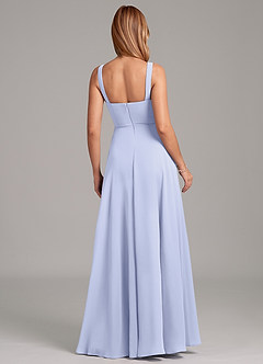 Azazie Shaude Bridesmaid Dresses Lavender A-Line Pleated Chiffon Dress image2