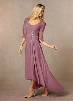 Azazie Anne Mother of the Bride Dresses Vintage Mauve Sheath Sweetheart Sequins Lace Dress image7