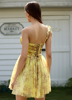 Sunpetal Yellow Mini Dress image4