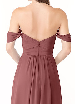 Azazie Millie Final Sale Agave A-Line Sweetheart Neckline Chiffon Convertible Dress image7