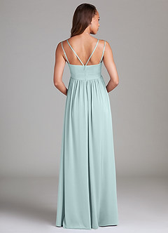 Azazie Emree Abiti da damigella d'onore premaman Abito A-Line Con Tasche Raso Elasticizzato Floor-Length image2