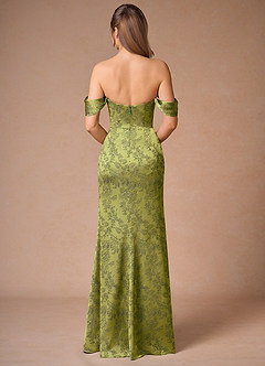 Vestido Verde Militar Armada Largo Romilly image3
